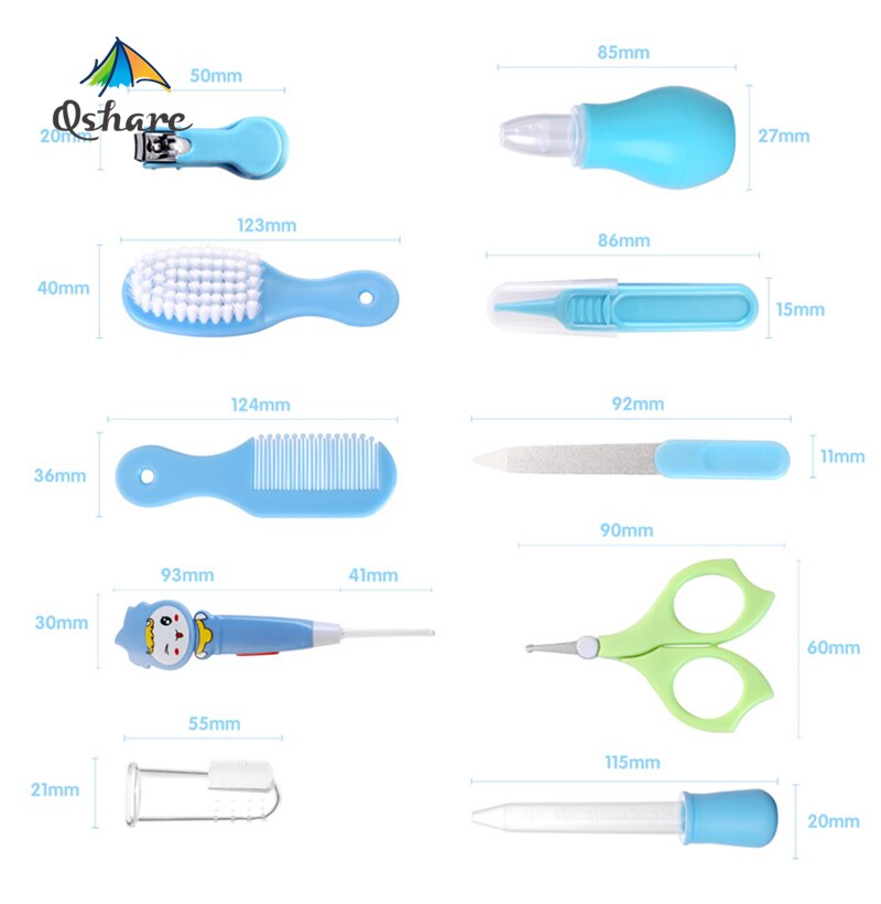 10 Teile/satz Baby Gesundheit Kits, Kindergarten Pflege Kinder, Nagel Haar Nase Reiniger Werkzeug, Baby Pflege Kit