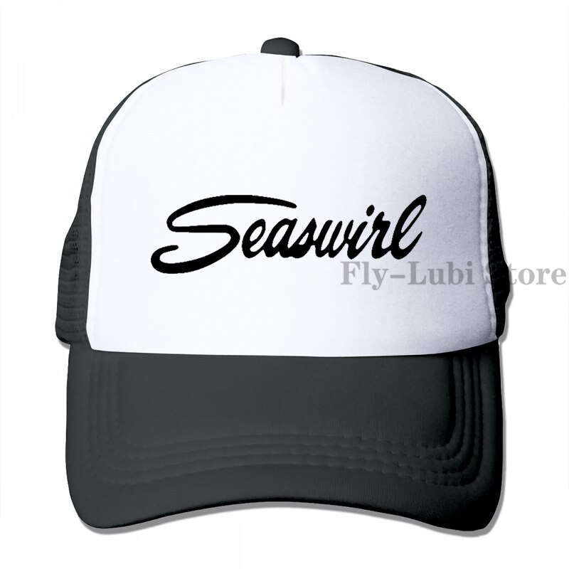 Striper Seaswirl-gorra de béisbol ajustable para hombre y mujer, sombrero de camionero, Kit de barco (2): 3-Black