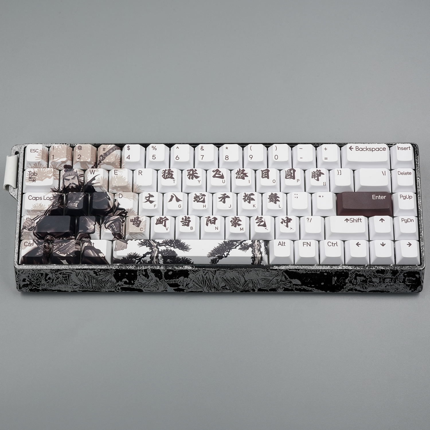 NPKC Cherry Profile Keycaps Anime Keycap PBT Key caps For MX Switch 60% 65% Mechanical Keyboard Caps Wooting 60 MAD 68HE Key cap: LIGHT GRAY