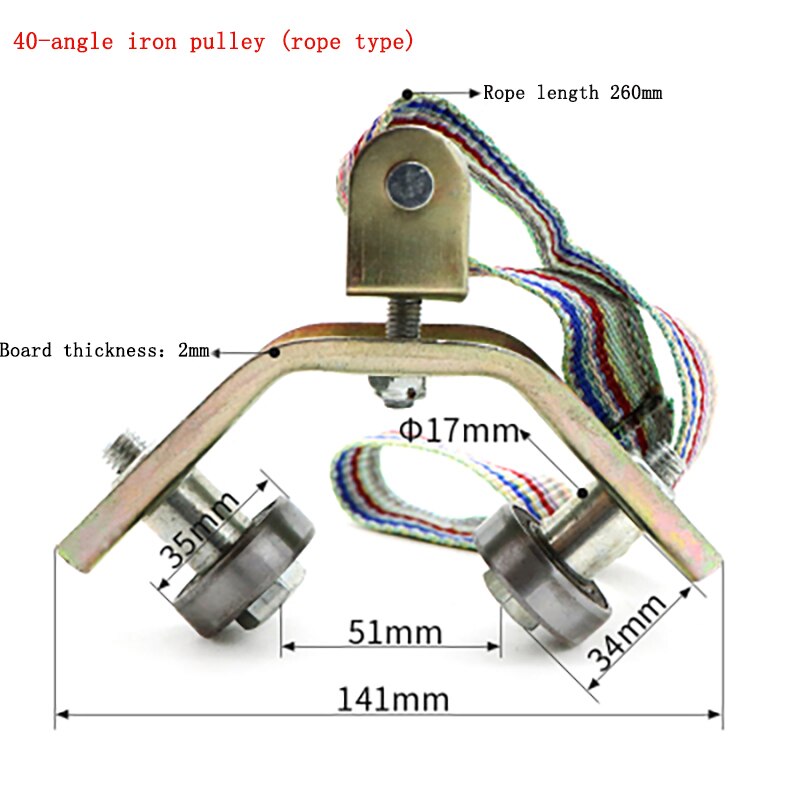 Polea De cable de hierro angular para grúa de: 50-50sling