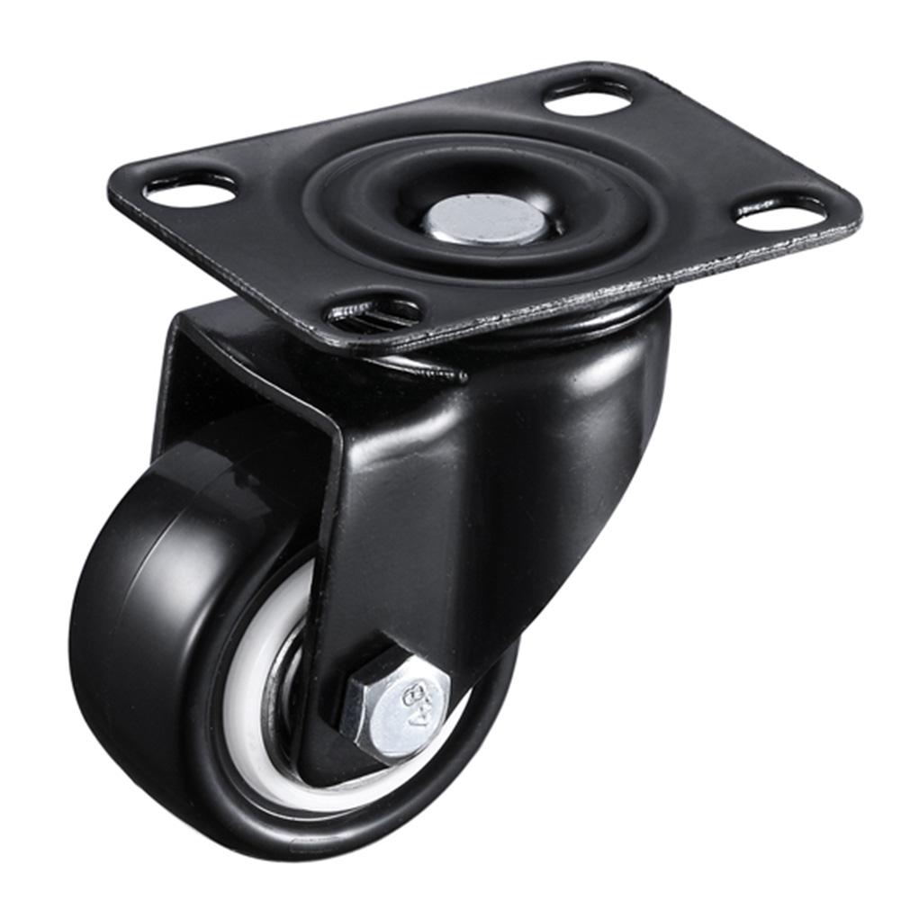 1PC Universal Movable Office Chair Caster Wheel Swivel PU Metal Wheels Rollers Replacement Soft Safe Rollers Furniture Hardware: 2.5 Inch / Without Brake 1Pc