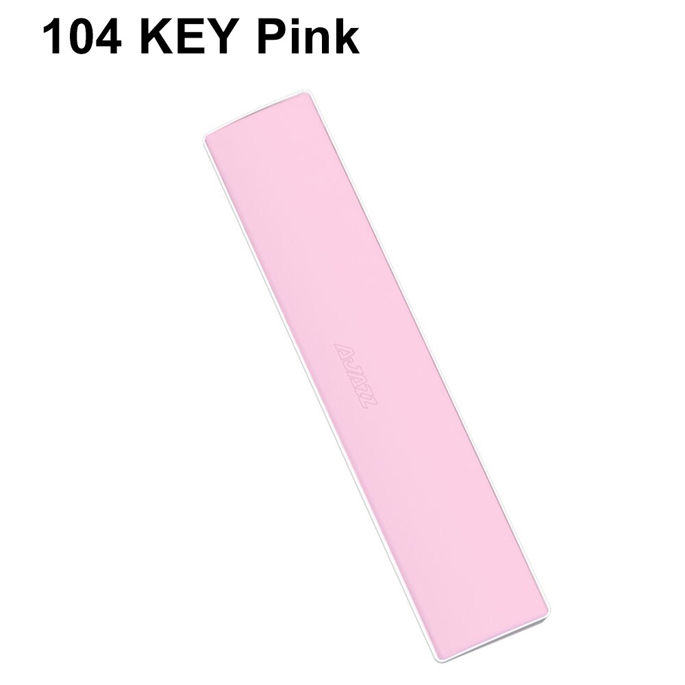 Ajazz 61/87/104Key Polssteun Ergonomisch Pu Lederen Toetsenbord Polssteun Druksterkte Hand Rest Comfortabele Pols brace: 104 Key Pink