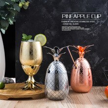 Ananas Wijnglas Rvs Craft Cocktail Tumbler Moderne Glas voor Keuken Bar Feestartikelen 500ml