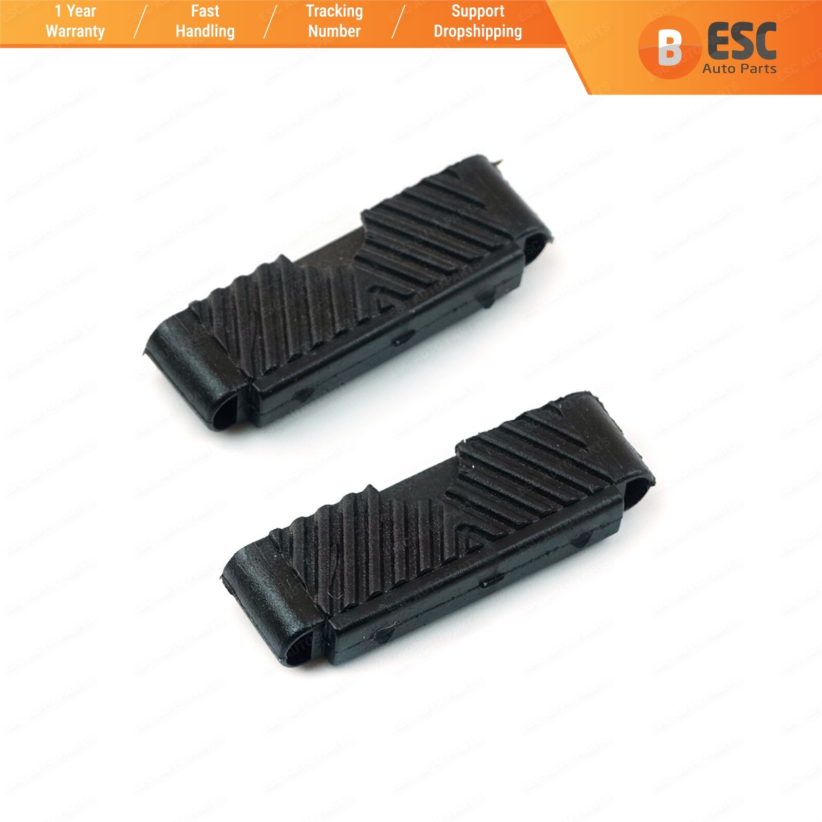 Esc auto dele esr 28 2 styks soltag reparationsbeslag med indvendig gummi del til peugeot 206 307 406 407 skib fra tyrkiet