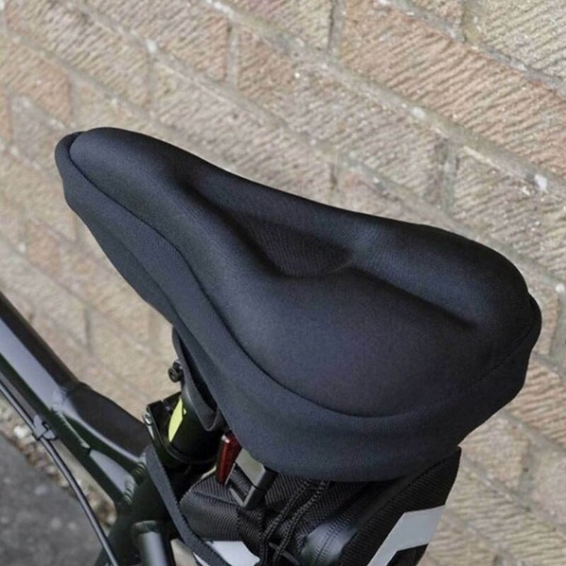 Housse rembourrée de selle respirante 3D douce pour vélo de montagne,recouvre-siège de bicyclette, couverture de fauteuil confortable en mousse, assise de VTT, cyclisme,