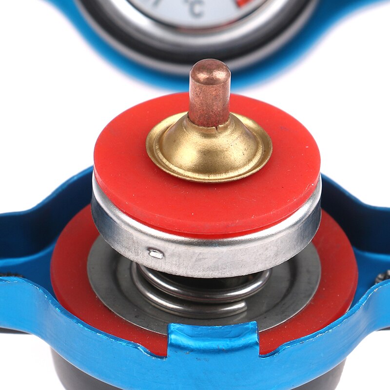 Tapa de radiador térmico D1 Spec para motocicleta y coche, cubierta de tanque, medidor de temperatura del agua con utilidad segura, 0,9 Bar/1,1 Bar/1,3 Bar, 1 unidad
