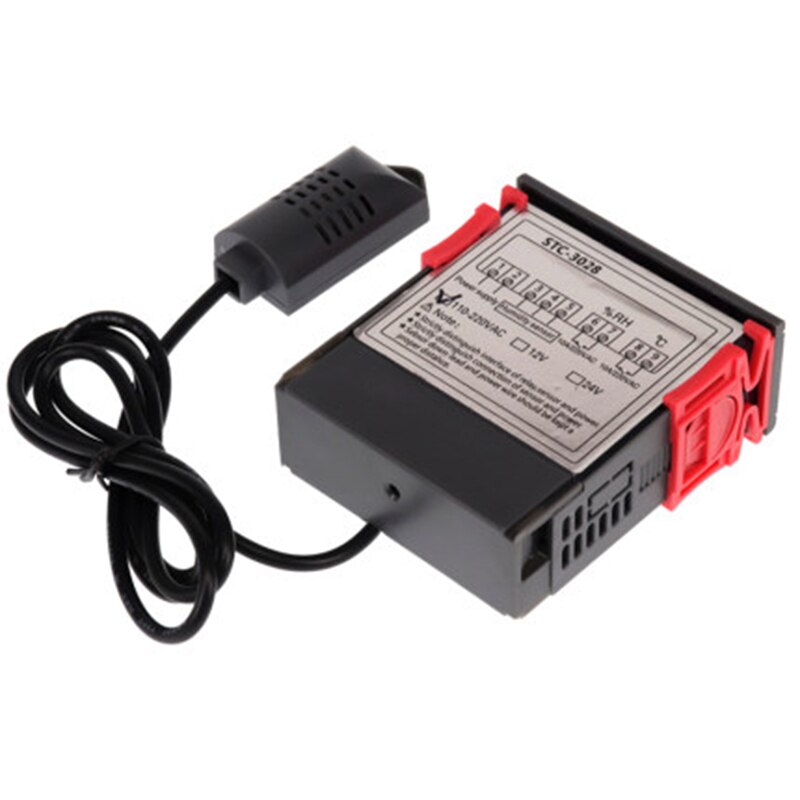 LCD Digital Hygrostat Thermostat Humidity Temperature Controller 110V-220V DC12V Heating Cooling Control -3028