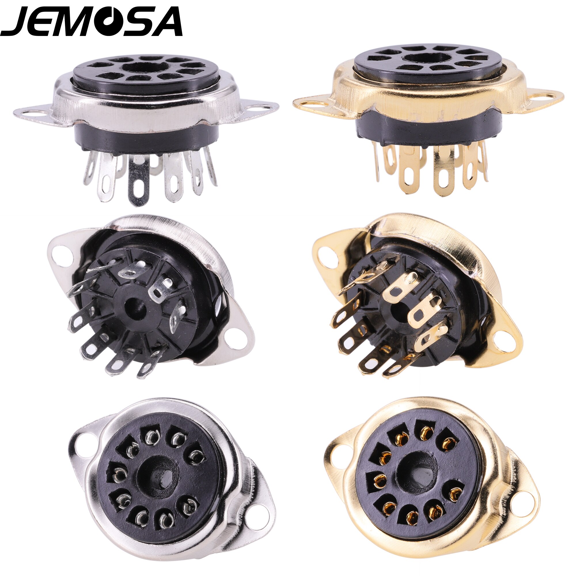 12AX7 12AU7 6199 6922 EL84 ECC81 ECC82 ECC83 Buis Valve Socket 9Pin Bakeliet Buisvoet Vacuüm Buis Versterker Hifi Audio diy