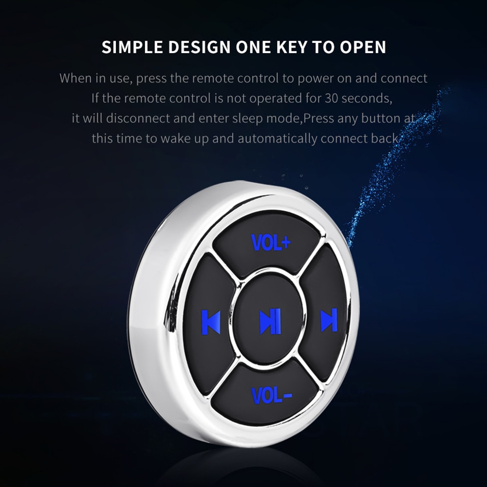 Universal Wireless Bluetooth Steering Wheel Remote Control For Android IOS For Car Multimedia Player Radio Button Controller