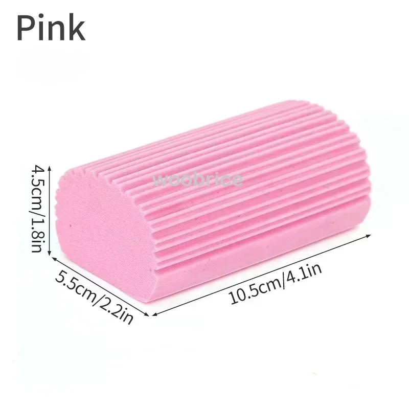 Magische stofreinigingssponzen Pva-spons Vochtige schone stofdoek voor het reinigen van jaloezieën Glazen plinten Ventilatieopeningen Leuningen Spiegels Venster: S / Roze