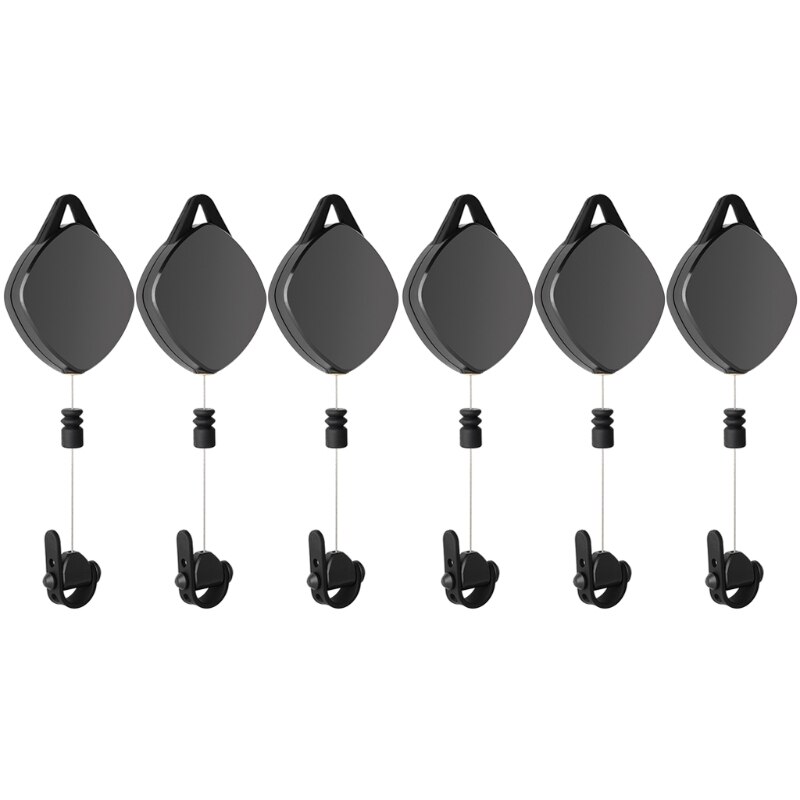 Sistema de polea de gestión de cables de VR silenciosa, accesorios para HTC Vive Rift S PS Windows VR X6HB, 3/6 Uds.: 6pcs