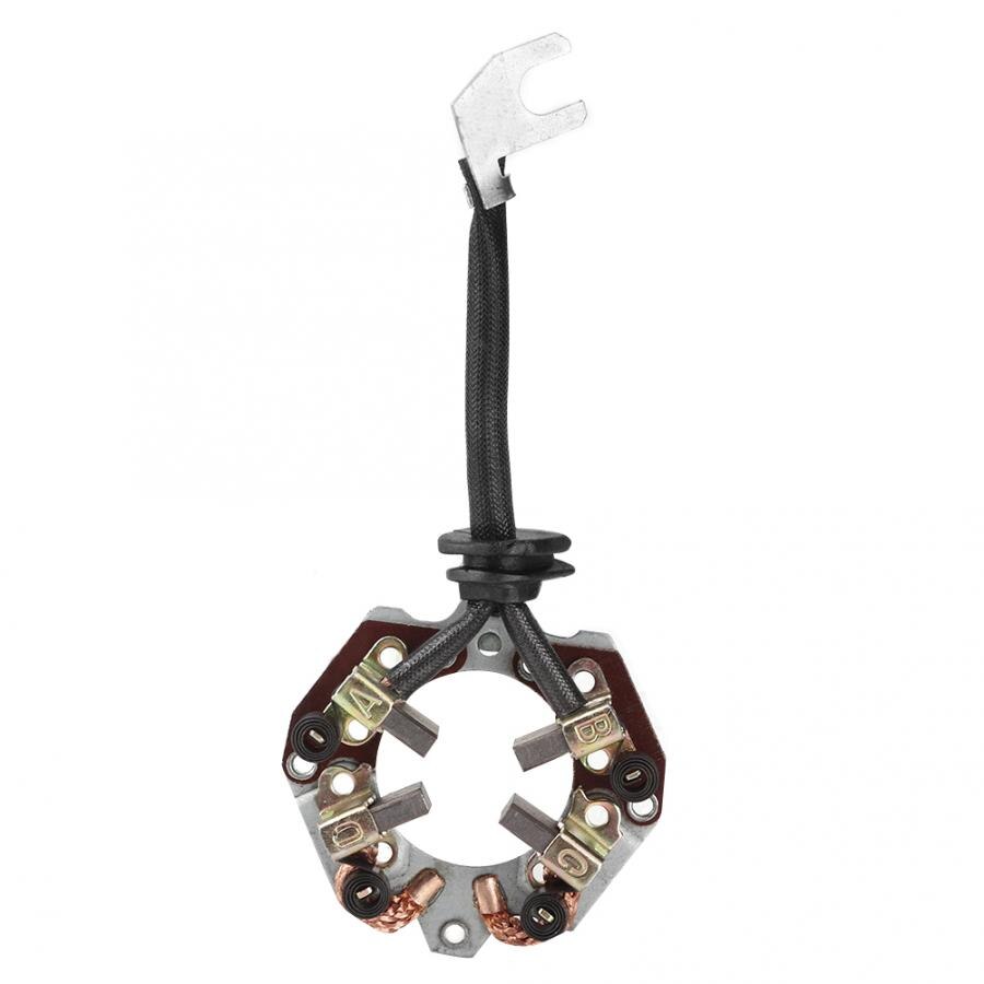 Soporte de escobilla de carbón para arrancador de coche compatible con Nissan, Nissan, Teana, Bluebird, Cefiro, Versa, Tiida, soporte de cepillo de carbono