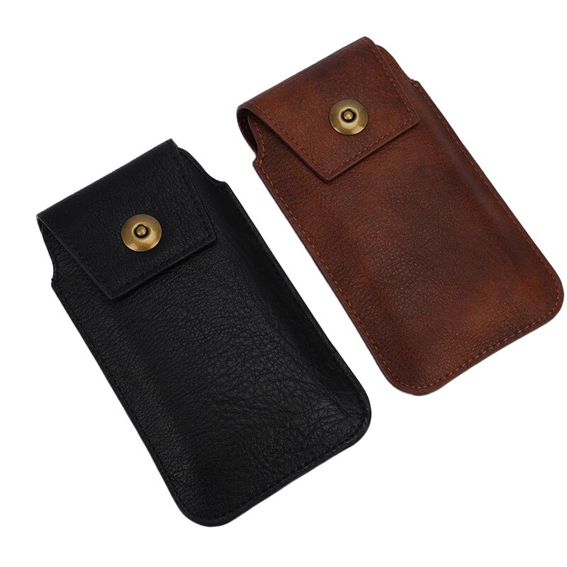 4.7-6.5 " striae heuptas voor mobiele telefoon universele tas draagbare zak voor iphone xs max hoesje heren zakelijke tassen