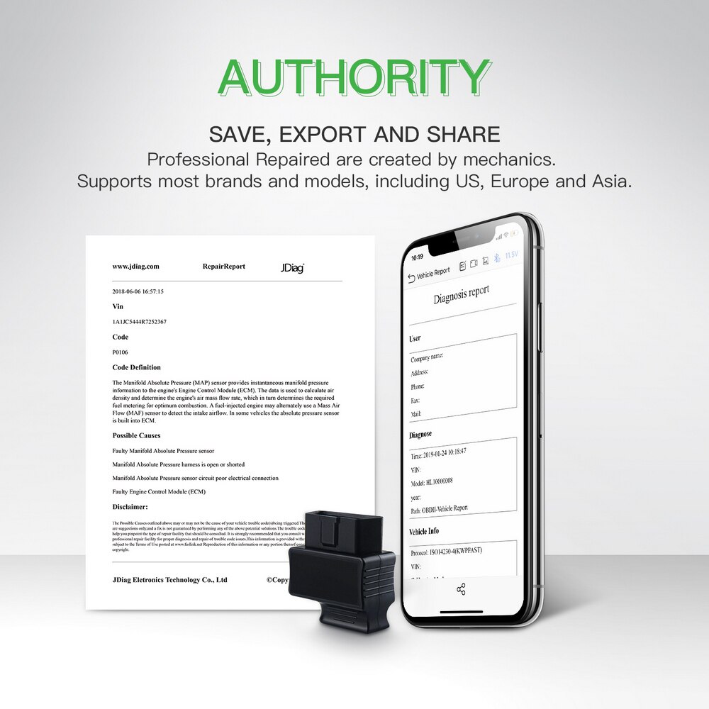 OBD2 Car Diagnostic Tool Bluetooth4.0 Car Scanner Clear Code Automotive Engine Check Instrument Code Reader Obdii Scan Tool