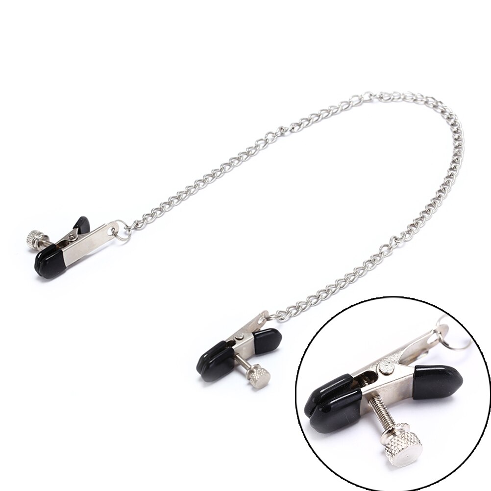 Abrazadera de Estilo mariposa para pezón, cadena de Metal para pezón, Clips para leche, pinzas para el pecho, pinzas para pezones para parejas
