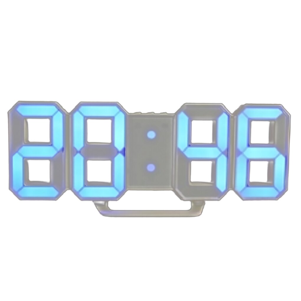 Nordic Digital Alarm Clocks Wall Hanging 3D Snooze Function Table Clock Calendar Display Office Electronic USB Power Alarm Clock: 3