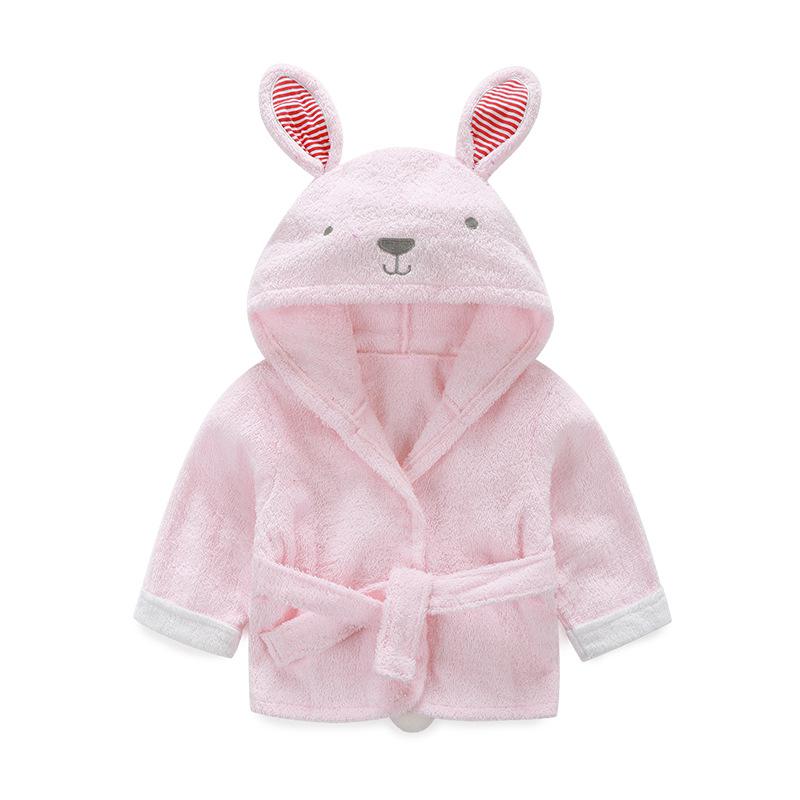Spring Autumn Children Bathrobe Baby Cotton Cartoon Unisex Small Pajamas Animal Robes 1pcs Baby Hooded Blankets 0 To 12month: 17