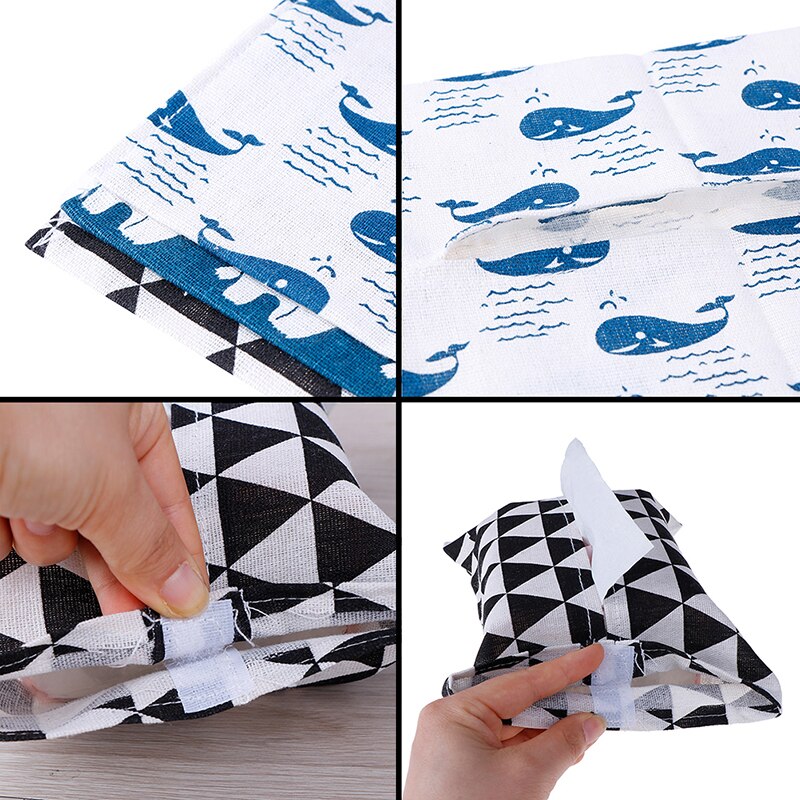 Bärbar ansiktsservett låda lock hållare pappersförvaring rbag löstagbar tissue servett pappershandduk hem badrum bil dekoration