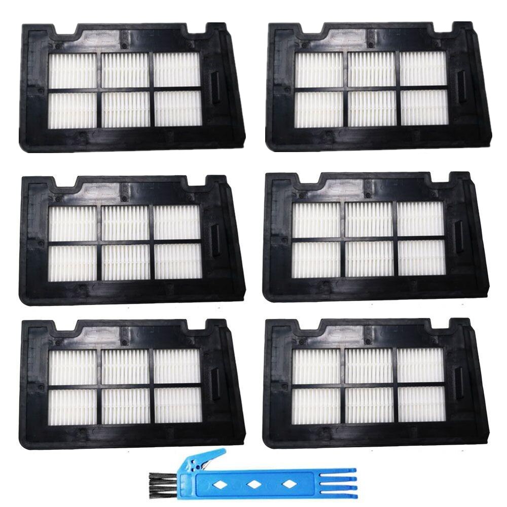Filtro HEPA para Cecotec Conga 5090 6090 7090 Robot aspirador, cepillo de rodillo, cepillos laterales, piezas de repuesto para mopa: 06