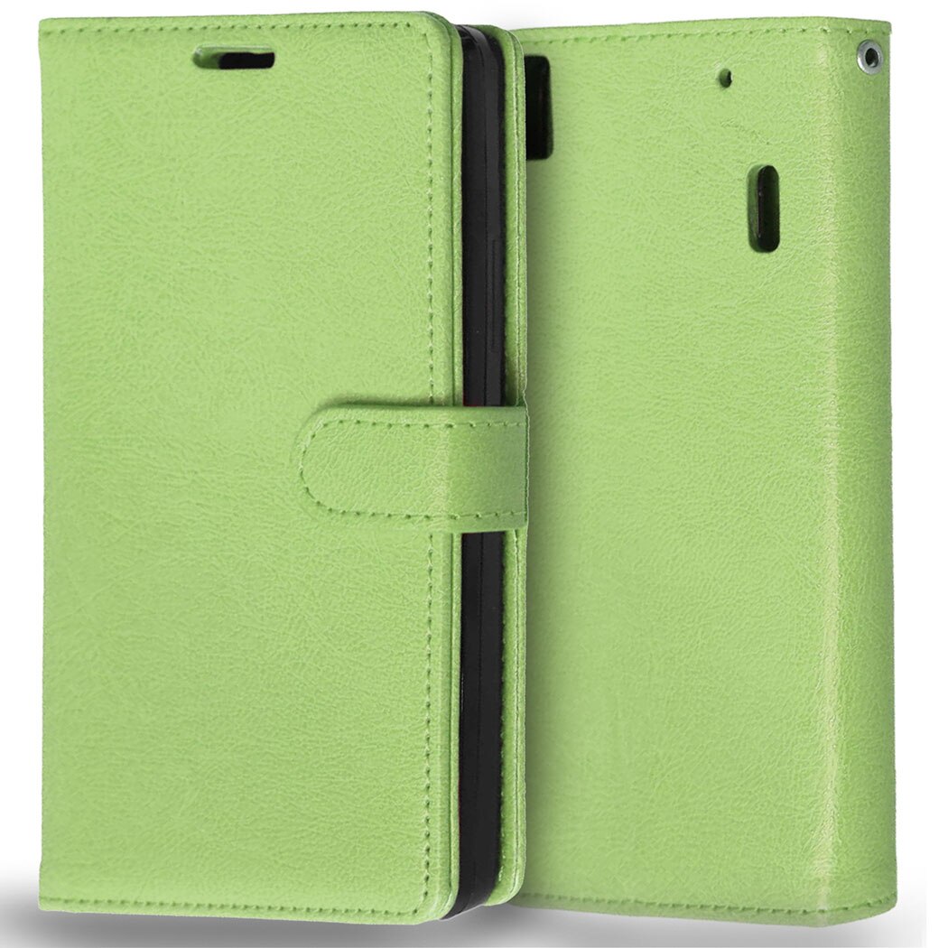 For Lenovo A7000 Book Style Wallet Leather Bag Case For Lenovo K3 Note A 7000 K50-T5 K50 Case Phone Back Cover With Card Holder: Green