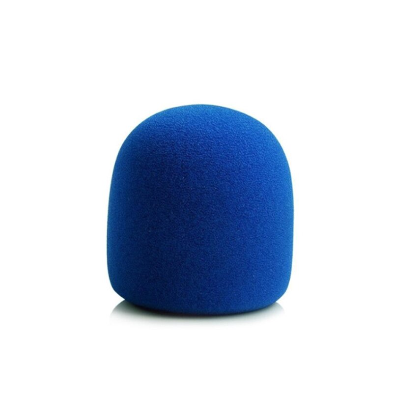 5 Stks/partij Microfoon Foam Mic Cover Spons Professionele Studio Voorruit Beschermende Grill Shield Soft Microfoon Cap Vervanging: Blauw