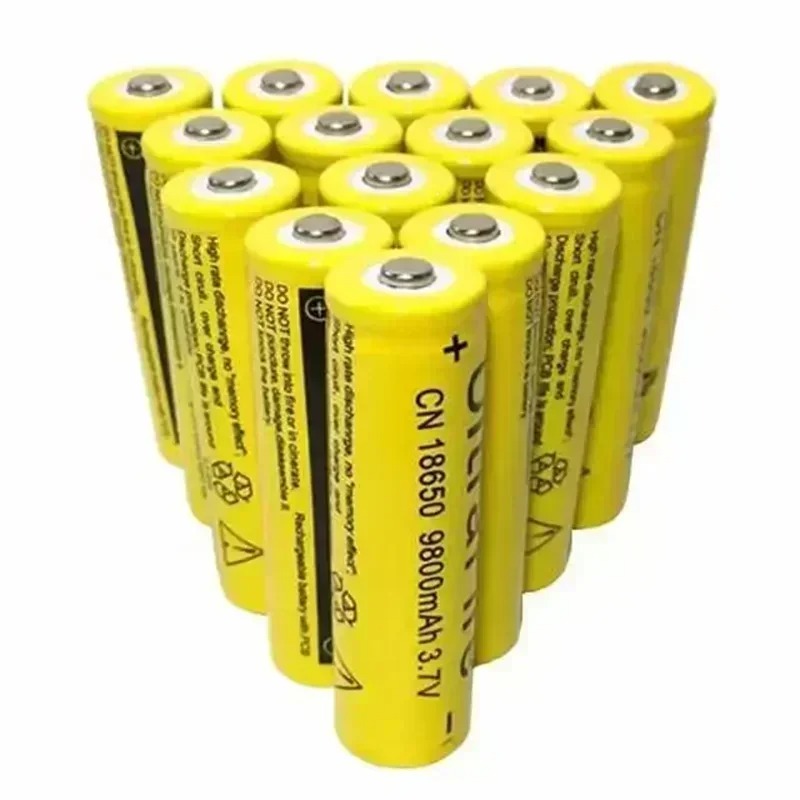 Neuer 18650 Akku 3,7 V 9900 mAh wiederaufladbarer Li-Ionen-Akku für LED-Taschenlampe, Taschenlampe, Lithium-Akku 18650,00 18650 Akku