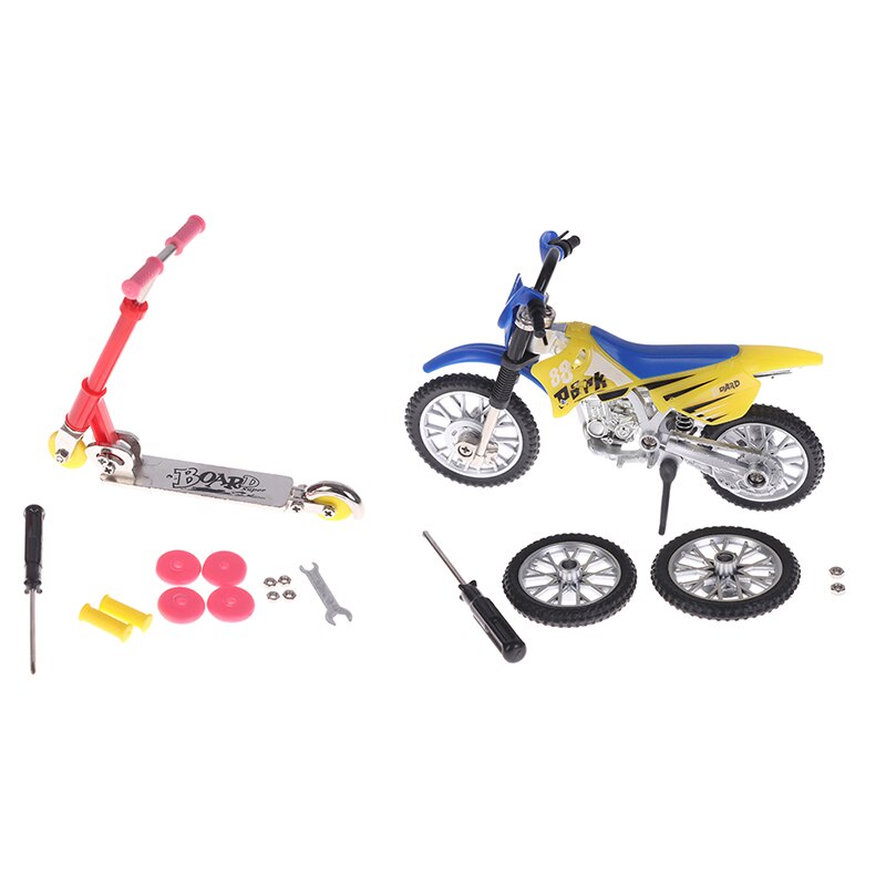 Mini Metal Finger Scooter Two Wheels Alloy Motorcycle Children Educational Toys Bikebicycle Model Toys Or Boys