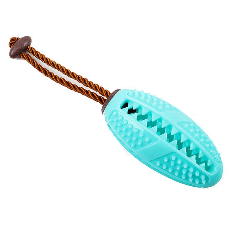 Pet Dog Toys Interactive Natural Rubber Ball Toy Funny Interactive Elasticity Clean Teeth Playing Moral Balls Dogs Chew Toys: sky blue