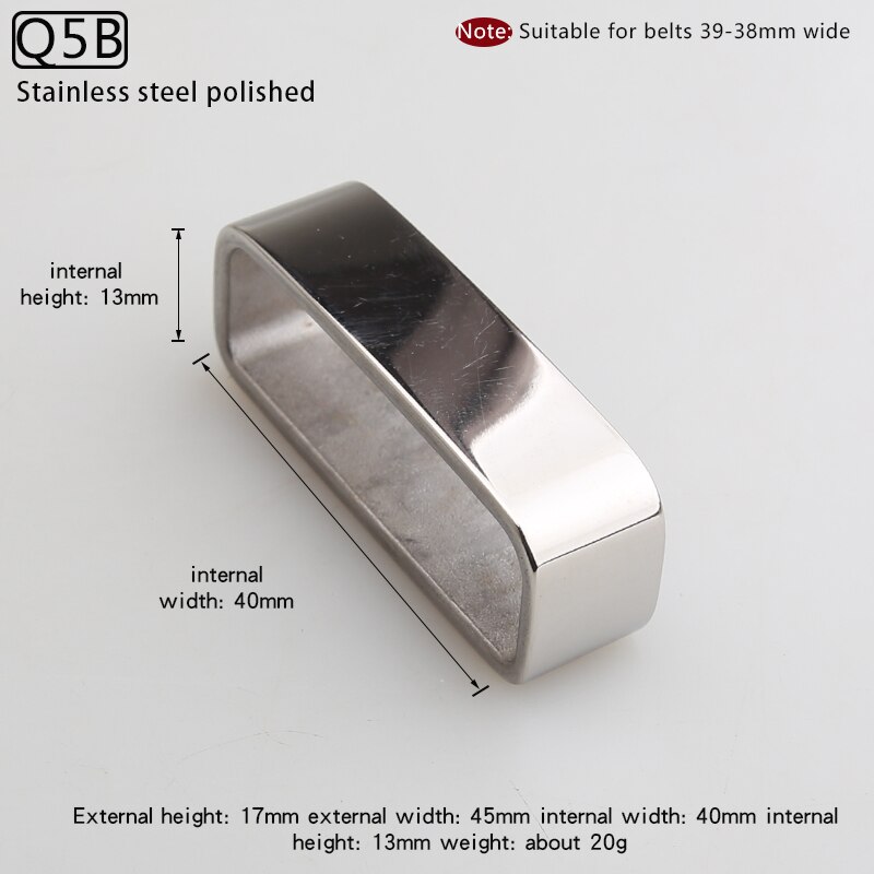 Brass belt ring stainless steel leather ring belt buckle ring man belt ring fixed: Q5B