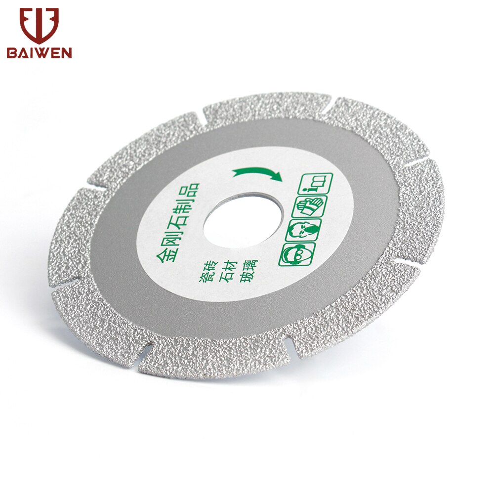 100mm Glas Slijpschijf 4 "Braze Diamantdoorslijpschijf Diamant Slijpschijf Platte Zaagblad Droog/Nat voor Keramische Graniet Glas