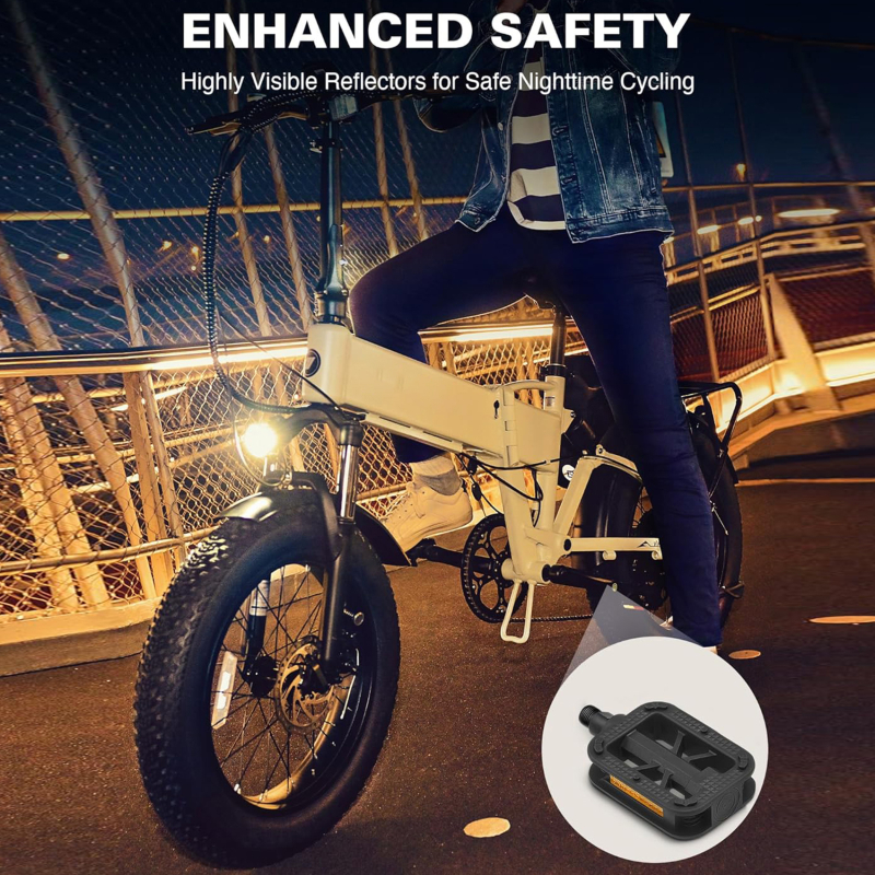 1 paar Fahrrad Pedale Ultraleicht MTB Straße Pedal Radfahren Mountainbike Zubehör Fuß Plat Anti-Unterhose Pedale Fuß Pedale Universal-