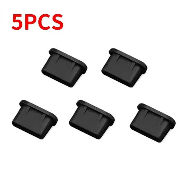 Tapones antipolvo de silicona suave para puerto de carga USB tipo C, tapa protectora a prueba de polvo y agua para teléfono móvil para Samsung y Huawei: Oro