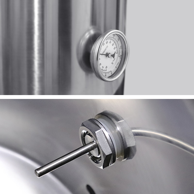 Weldless Bulkhead 1/2" NPT Fitting For Beer Wine Home Brewing Kettle Bulkhead Haredware With Silicone O-ring 304 SS