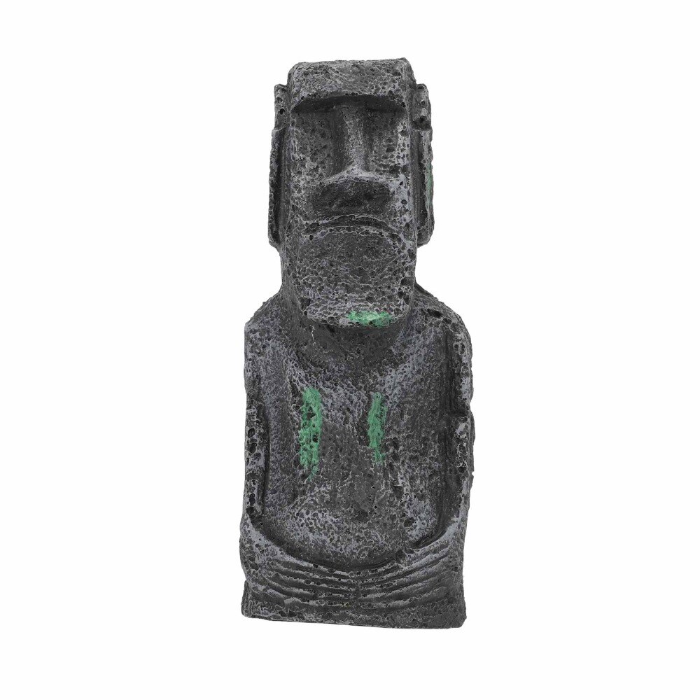 Ancient Easter Island Stone Head Aquarium Ornament, Fish Tank Decoration Accessories Suitable for salt water and fresh water