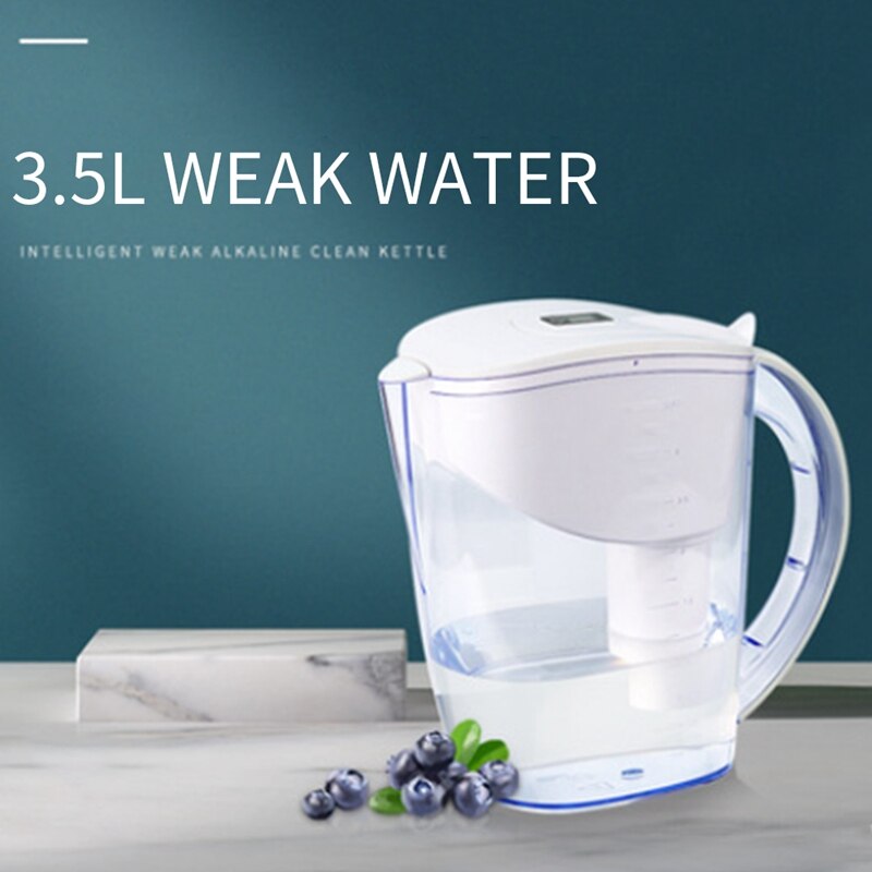 PearlCo - Glas Waterfilter (antraciet) met 3 universal classic filterpatronen - past bij Brita universal classic