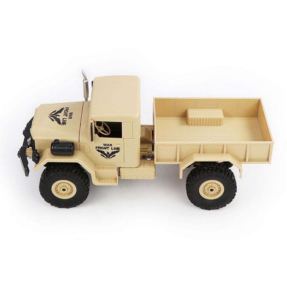 1:16 2.4G 4/6WD RC camions camion militaire escalade voiture tout-terrain véhicule RC militaire modèle de voiture jouet télécommande jouets-jaune: 4WD tan