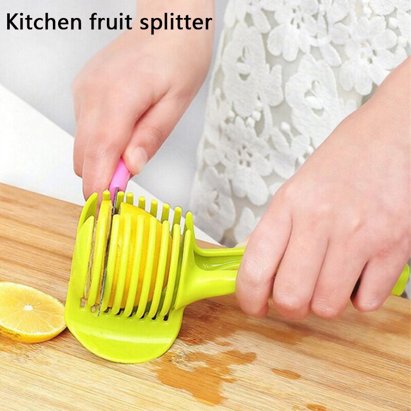 Plastic Aardappel Snijmachine Tomaat Cutter Tool Shredders Citroen Snijden Ei Ronde Slicer Koken Gereedschap Voedsel Clip Keuken Accessoires