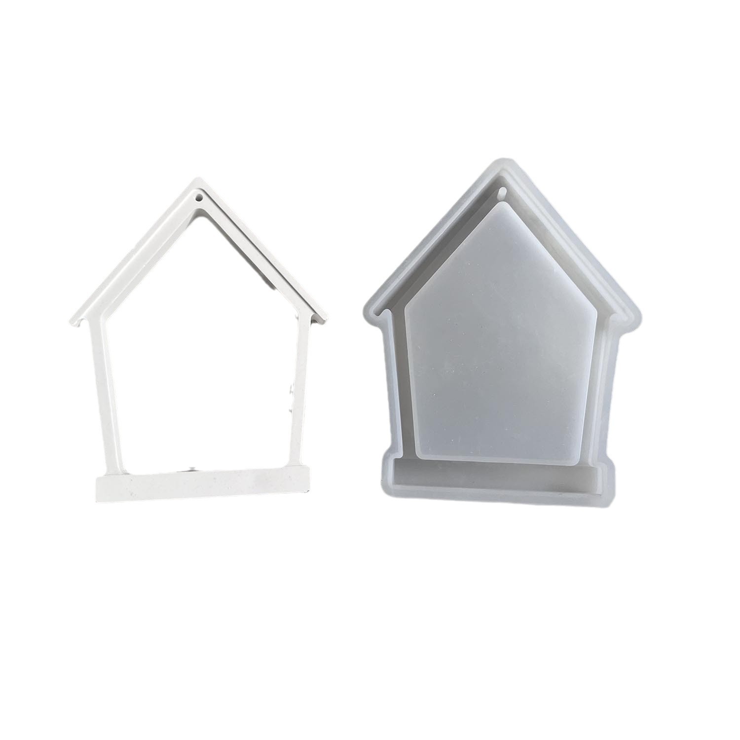 Decoratieve hanger met huisvogel, gemaakt van siliconen, mal voor lentevogel, gipsen ornament.