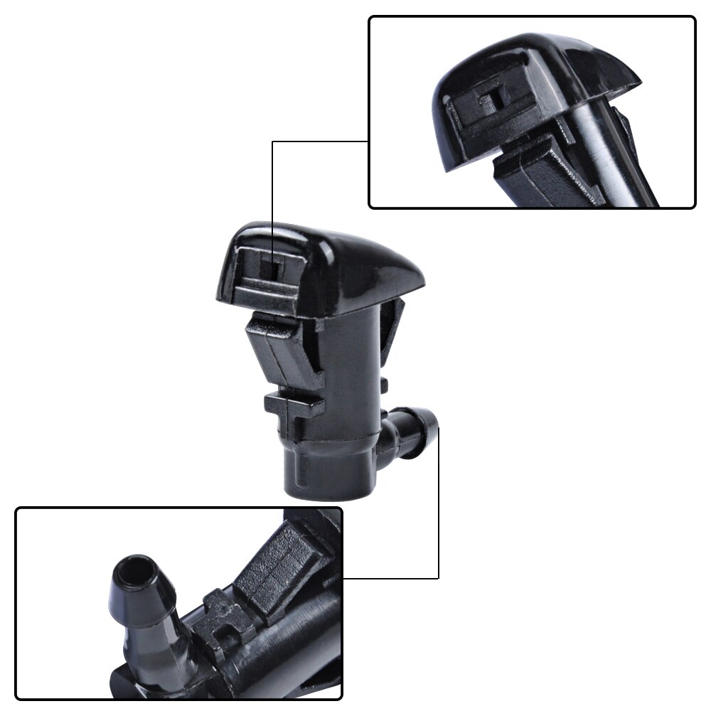 MIKKUPPA 2PCS Windshield Washer Nozzle for 2005 Chevy Malibu/ 2005 Pontiac G6/2007 Saturn Aura OEM:15247800