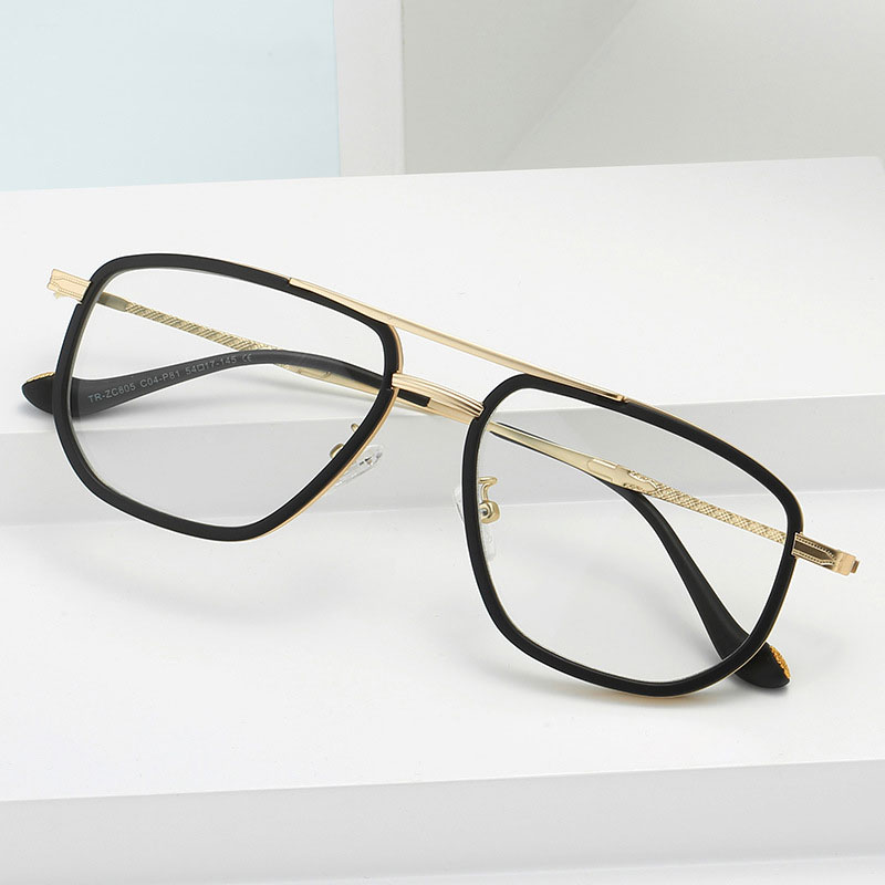 Lunettes aviateur de styliste, Style pilote, monture de lunettes anti-lumière bleue pour hommes et femmes