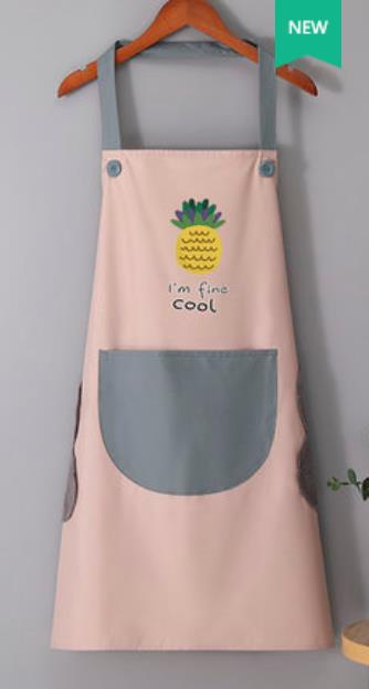 Tablier femme ménage cuisine étanche à l'huile personnalité travail vêtements H bandoulière résistant à l'huile tablier ménage: 8