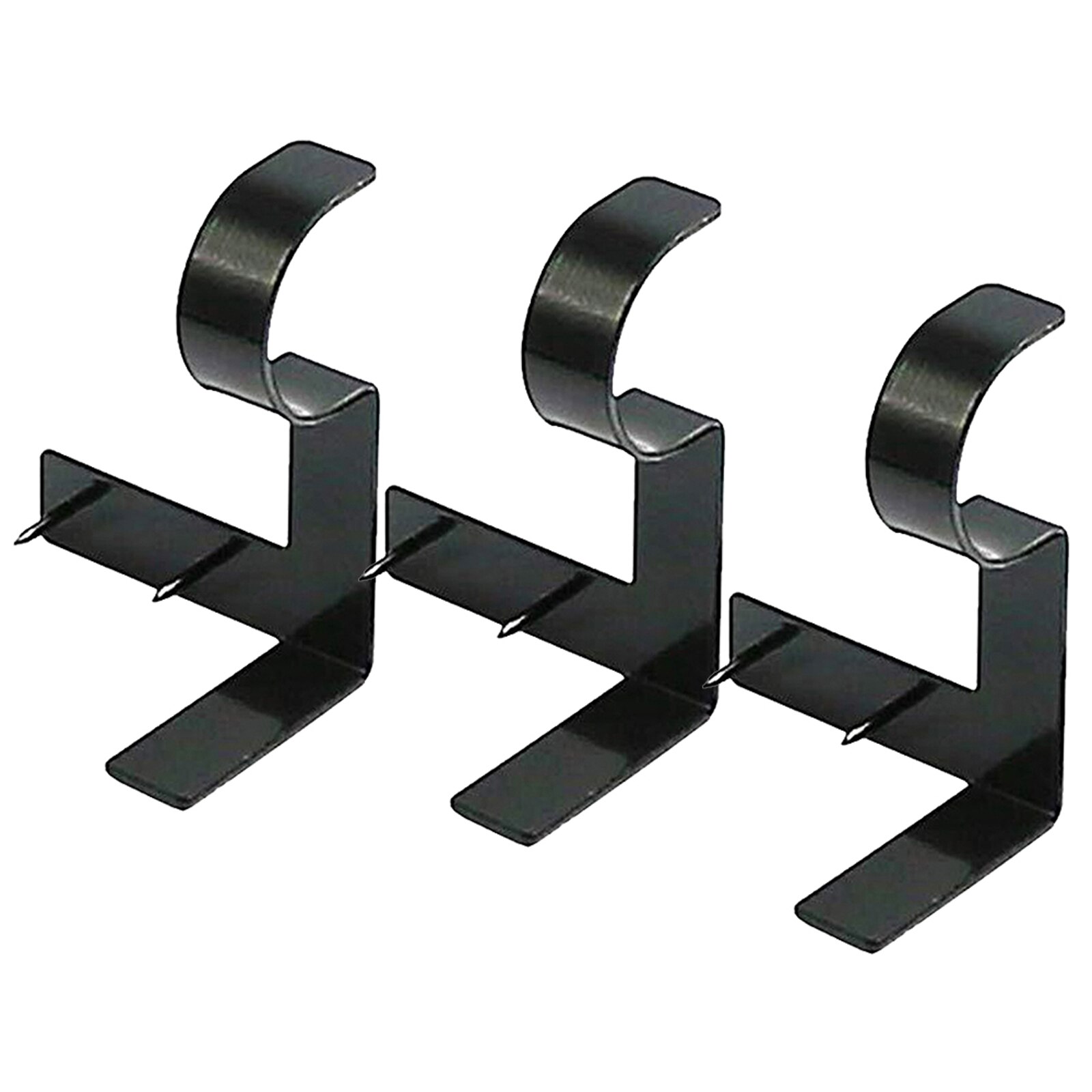 3pcs Zinc Alloy Hang Curtain Rod Bracket Roman Rod Bracket Blinds Curtain Rod Bracket For Indoor