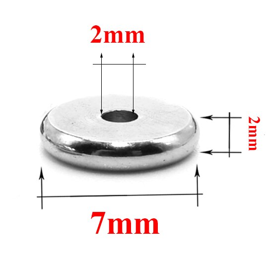 50 teile/los 4 5 6 8 10mm Edelstahl Flache Runde Perle verlieren Abstandshalter Perlen für DIY Schmuck Machen halskette Zubehör