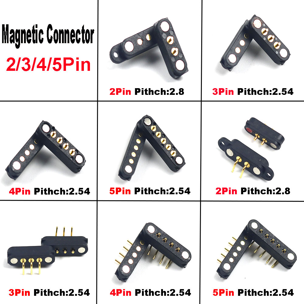1Pair Magnetic Pogo Pin Connector 2A 36V 2/3Pin 4P... – Grandado