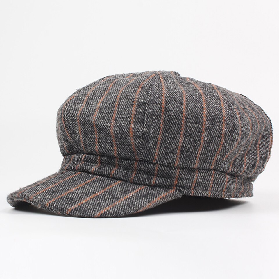 artiste peintre chapeaux rétro gavroche casquette automne hiver octogonale casquettes pour femmes hommes femme mâle Vintage