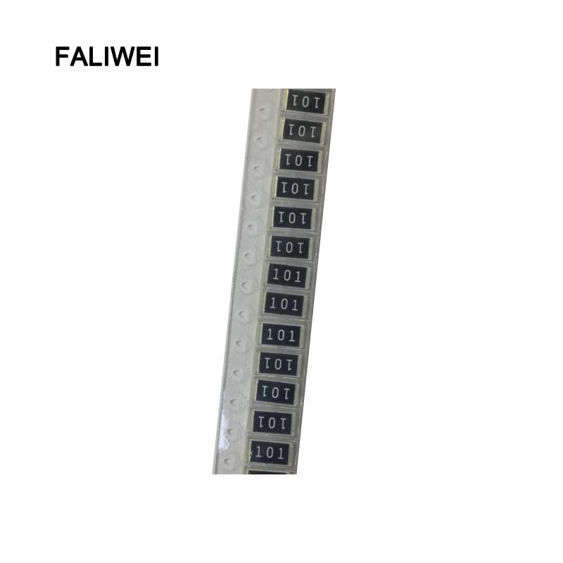 100PCS/LOT 2512 SMD Chip Resistor 100 ohm 100R 101 1W 5%
