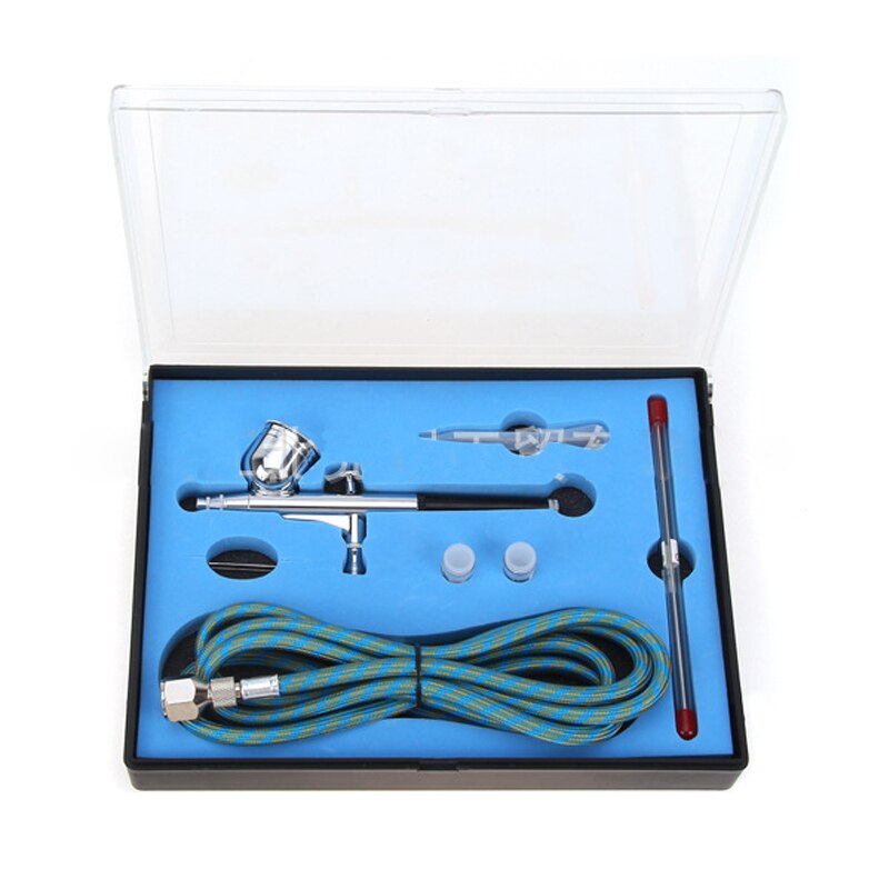 1PC Portable Airbrush Small Set 130K Airbrush 0.2-0.3-0.5mm Three Calibers 7CC Capacity Manual Pneumatic Airbrush