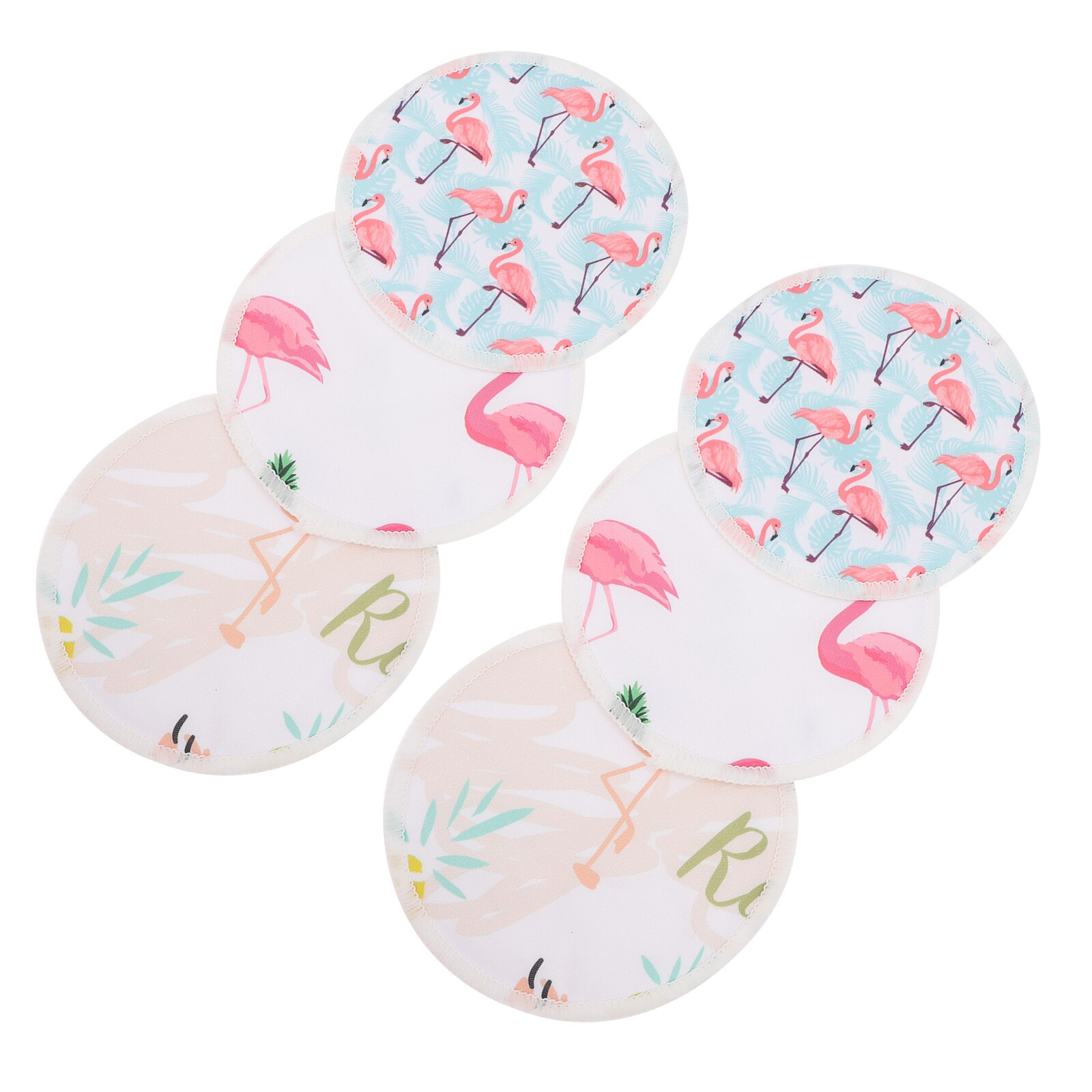 3 Pairs Verpleging Borst Pad Lekvrije Borstvoeding Pad Wasbaar Borst Mat: Assorted Color