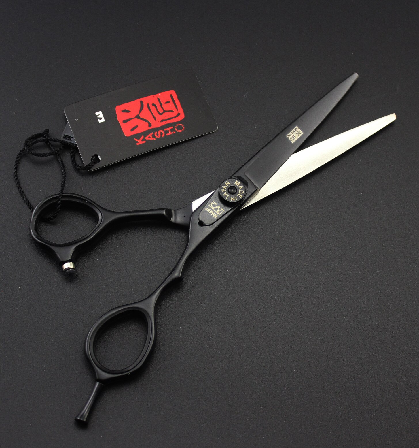 Professionelle 6 zoll Haar Schere Salon Friseur Barber Schere Schneiden Verdünnung Styling Werkzeug: KS-6 black cutting