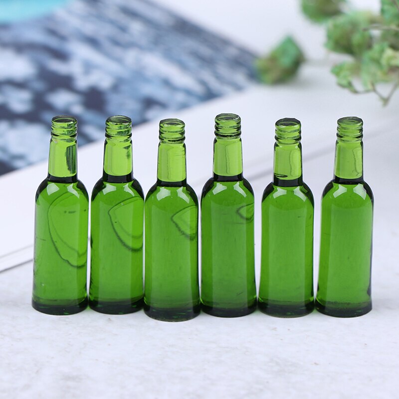 1/2/3/4/5/6/10PCS Mini Water Bottles Dollhouse Miniature Doll Food Dollhouse Kitchen Living Room Accessories Kids Toys: 5